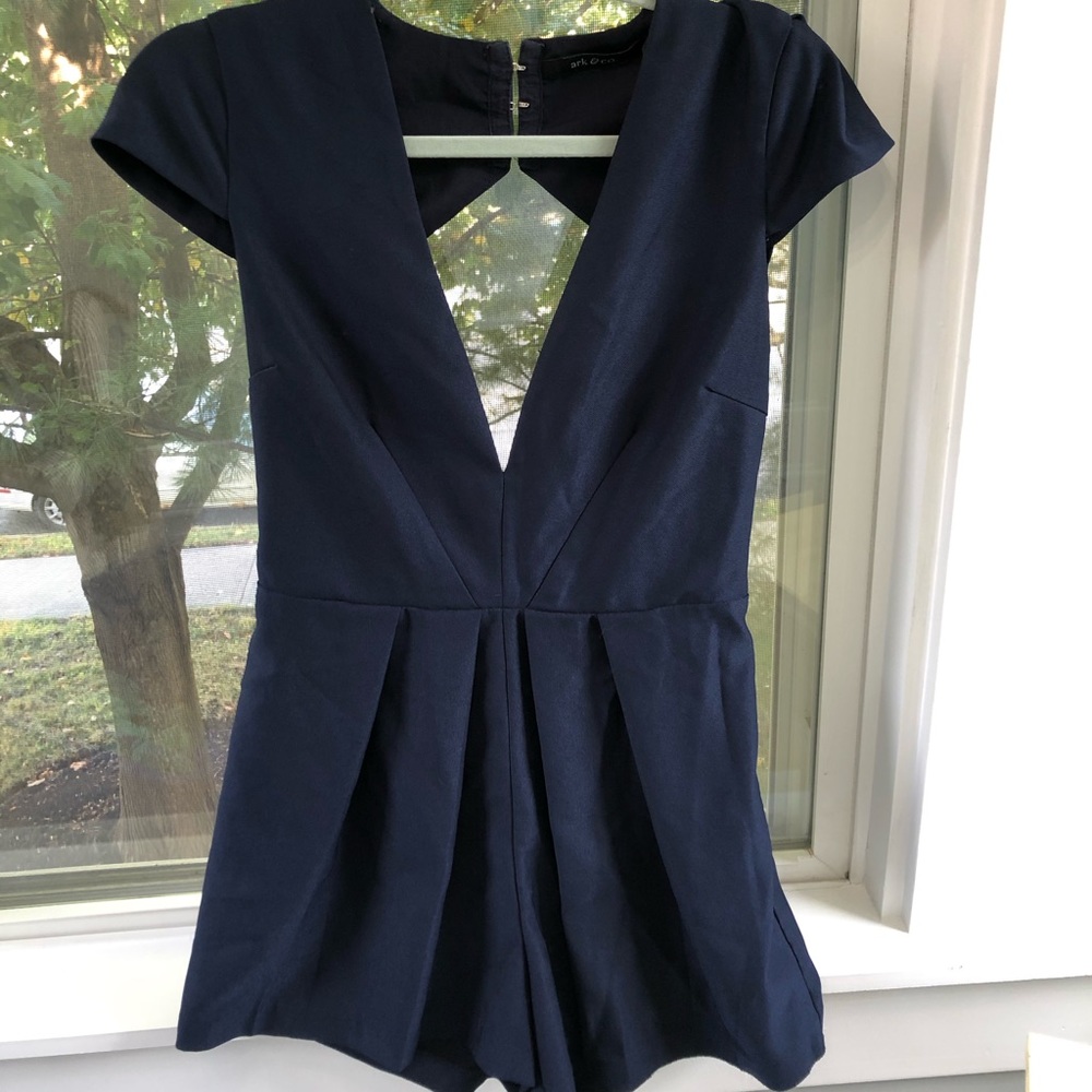 Navy blue romper